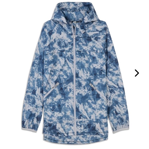 Lululemon Miss Misty Jacket Full Zip Winderbreaker Alberta Silver Fox Blue S - Picture 3 of 13